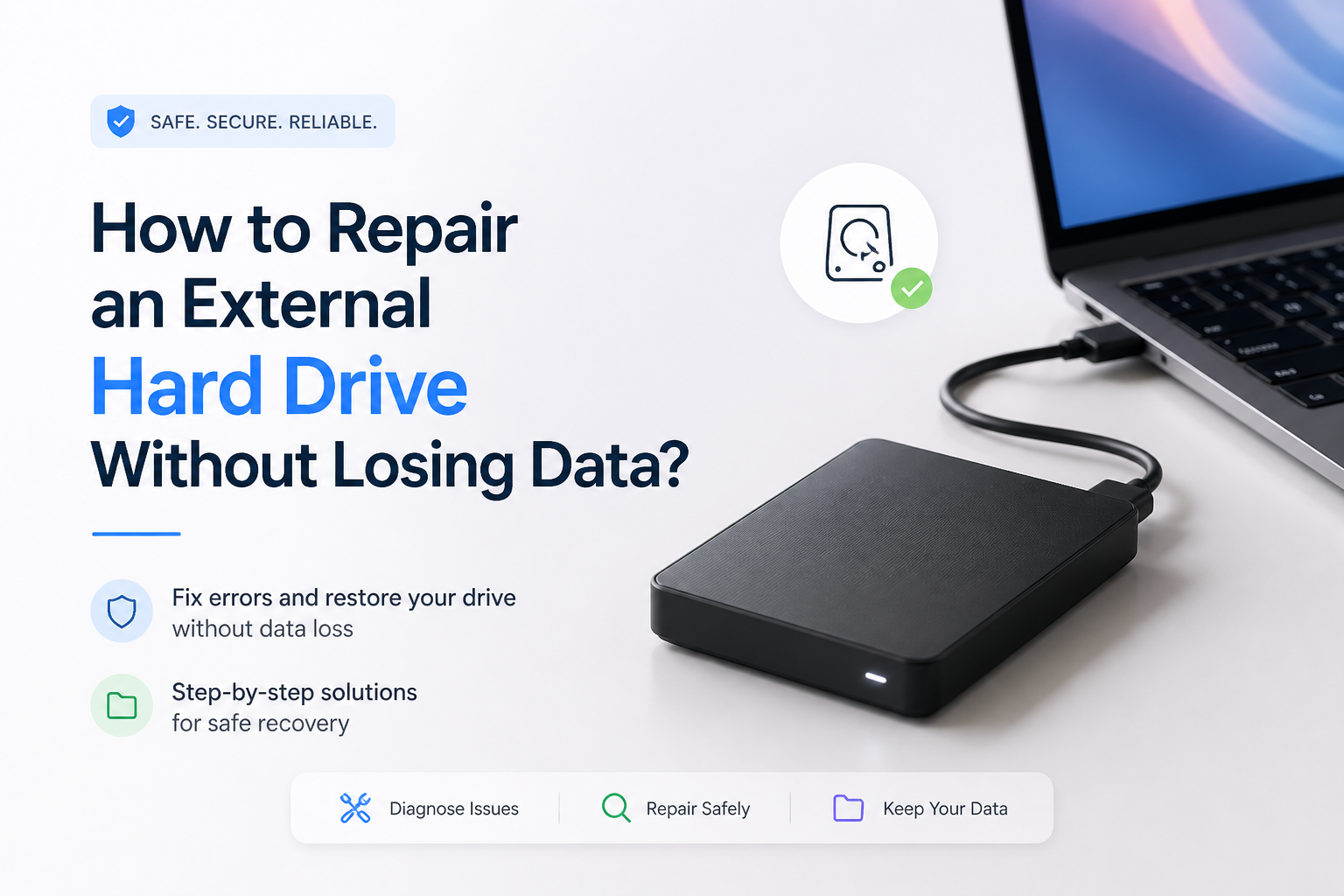 How to Repair an External Hard Drive Without Losing Data? (2026 Guide)