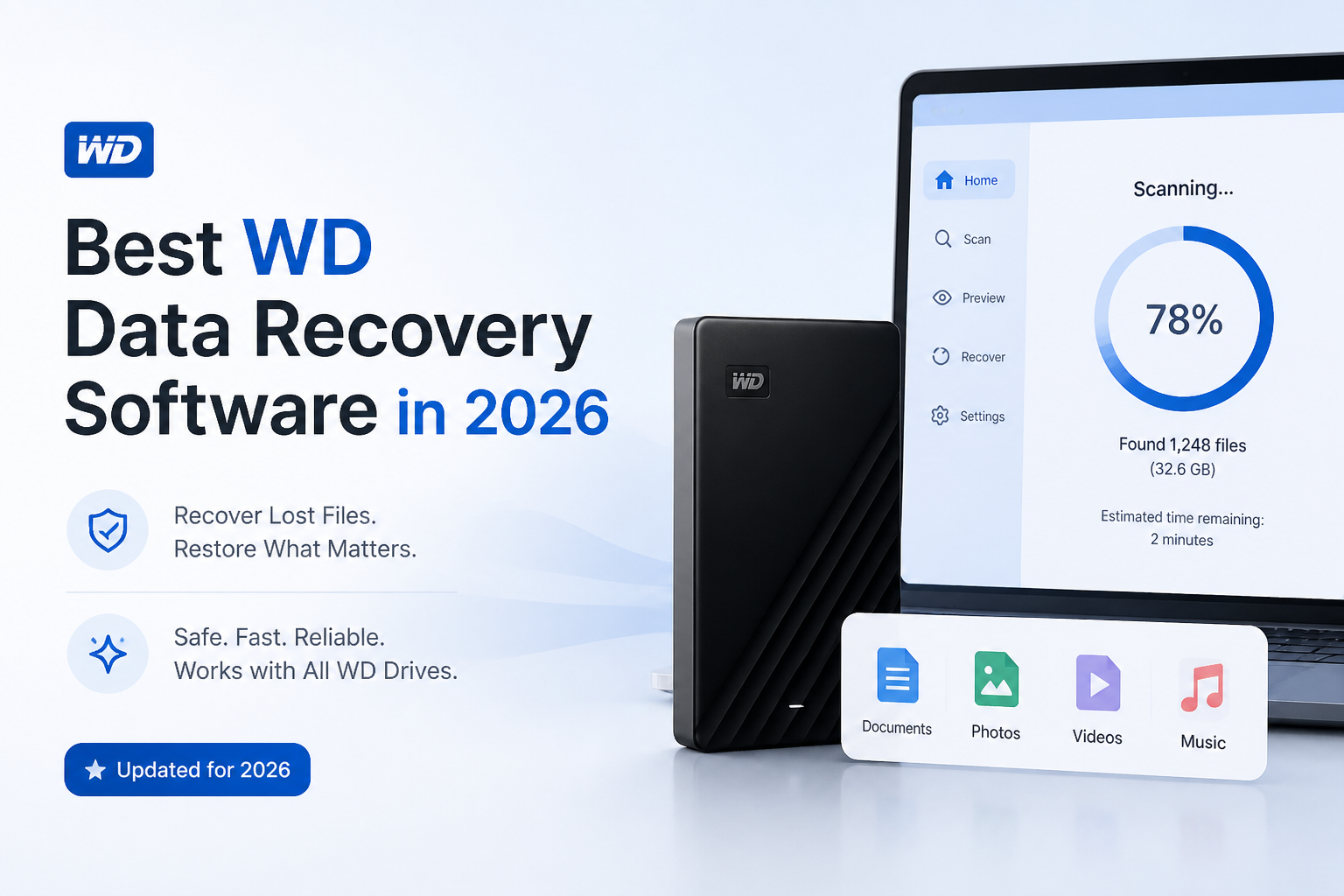 Best WD Data Recovery Software in 2026